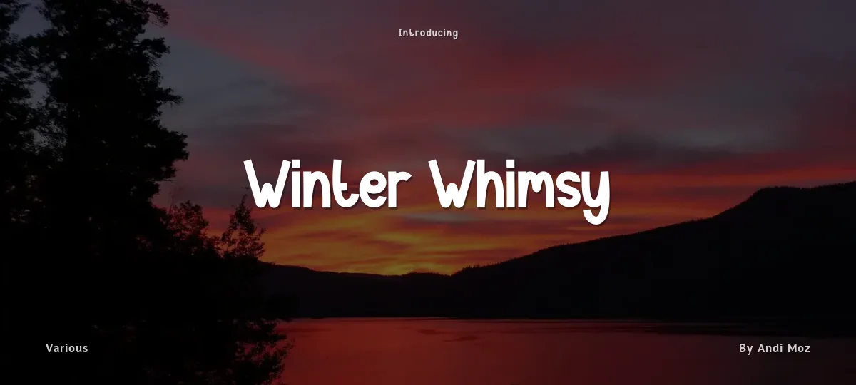 Winter Whimsy font preview