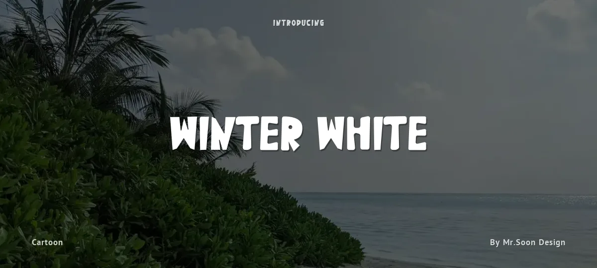 Winter White font preview
