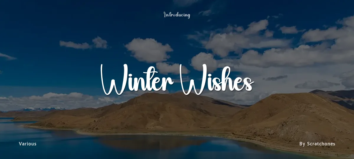 Winter Wishes font preview