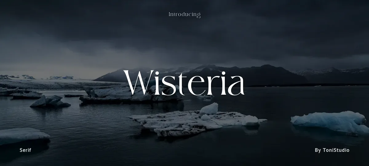 Wisteria font preview