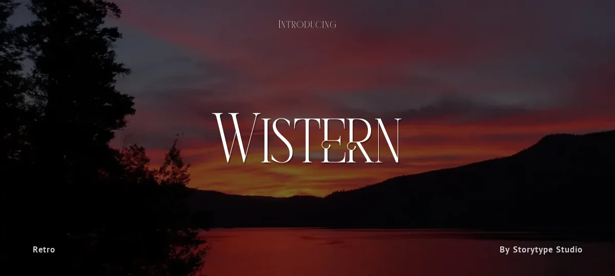 Wistern font preview