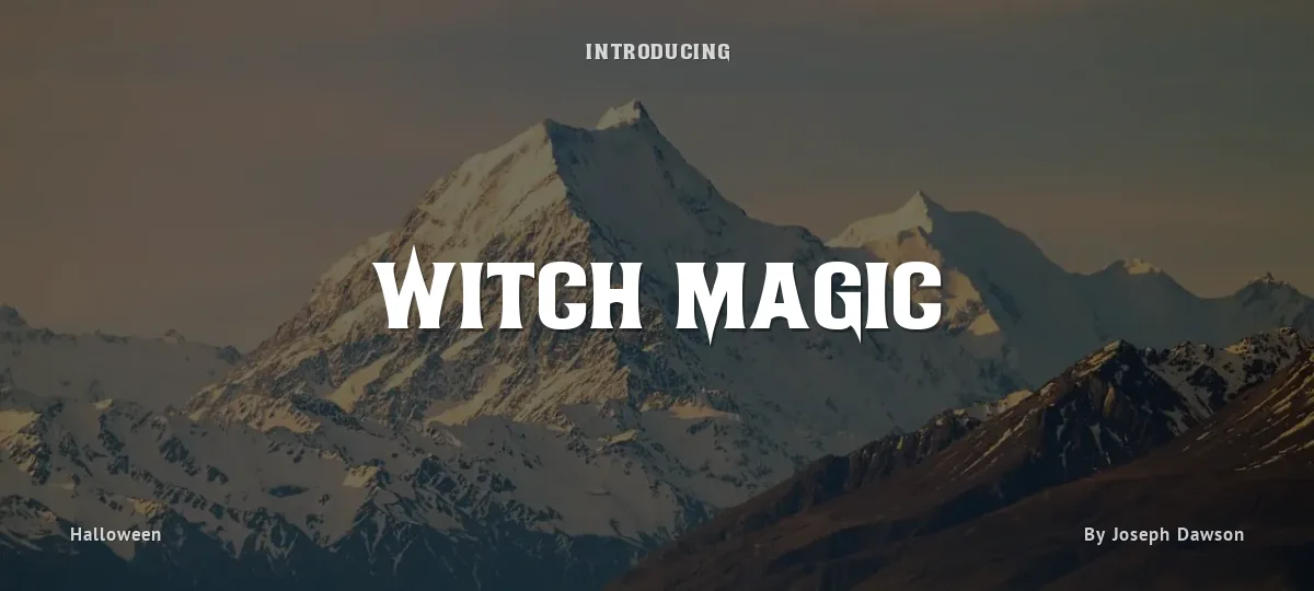 Witch Magic font preview