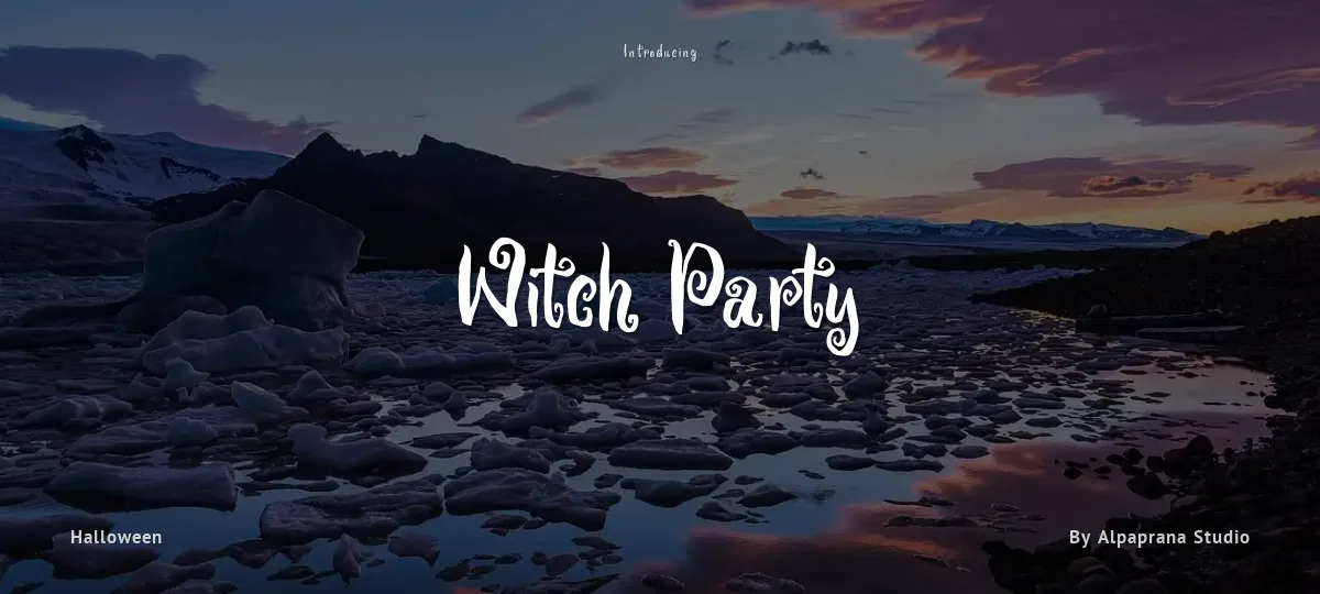 Witch Party font preview