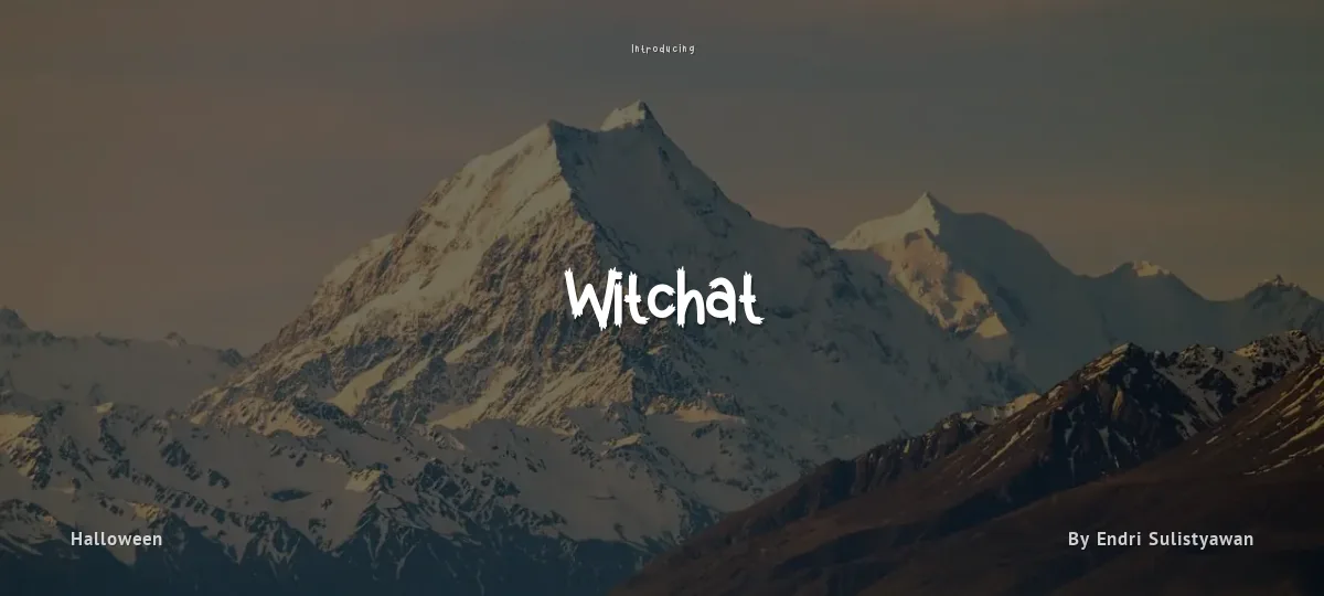 Witchat font preview