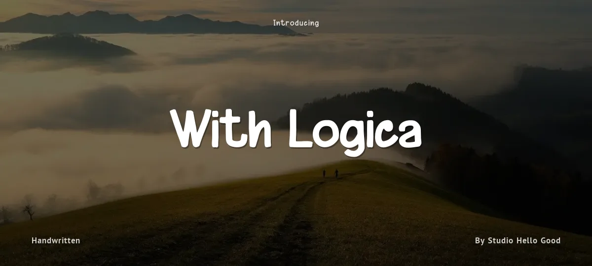 With Logica font preview