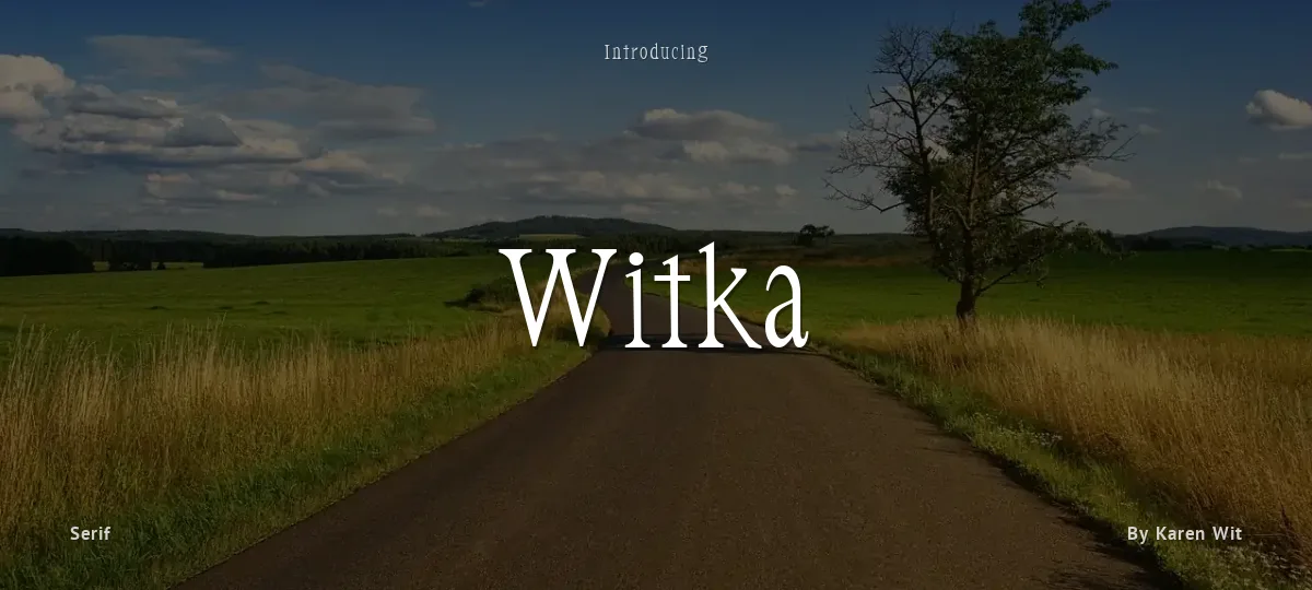 Witka font preview