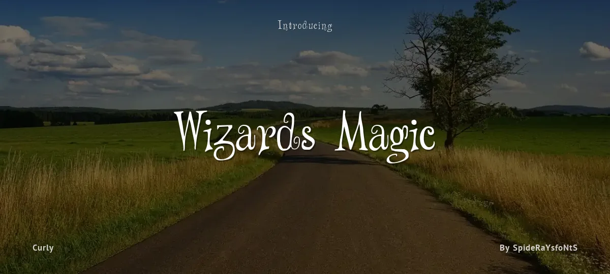 Wizards Magic font preview