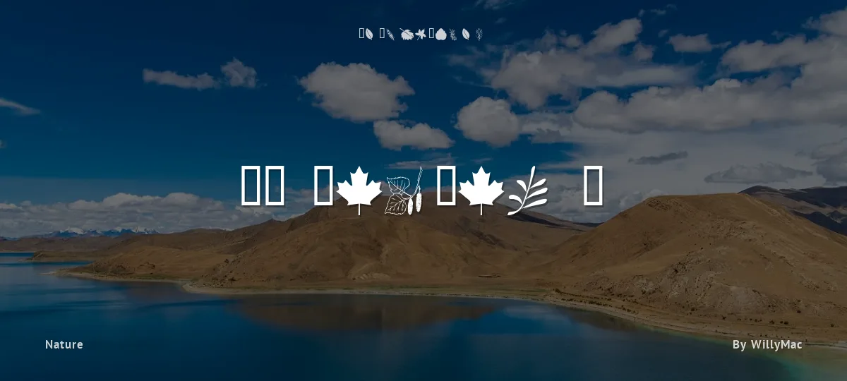 WM Leaves 1 font preview