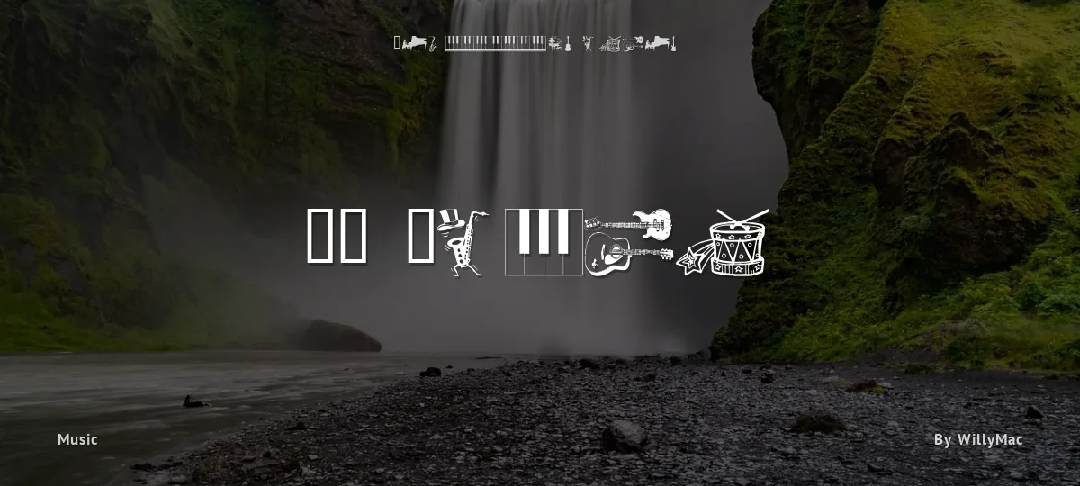 WM Music font preview