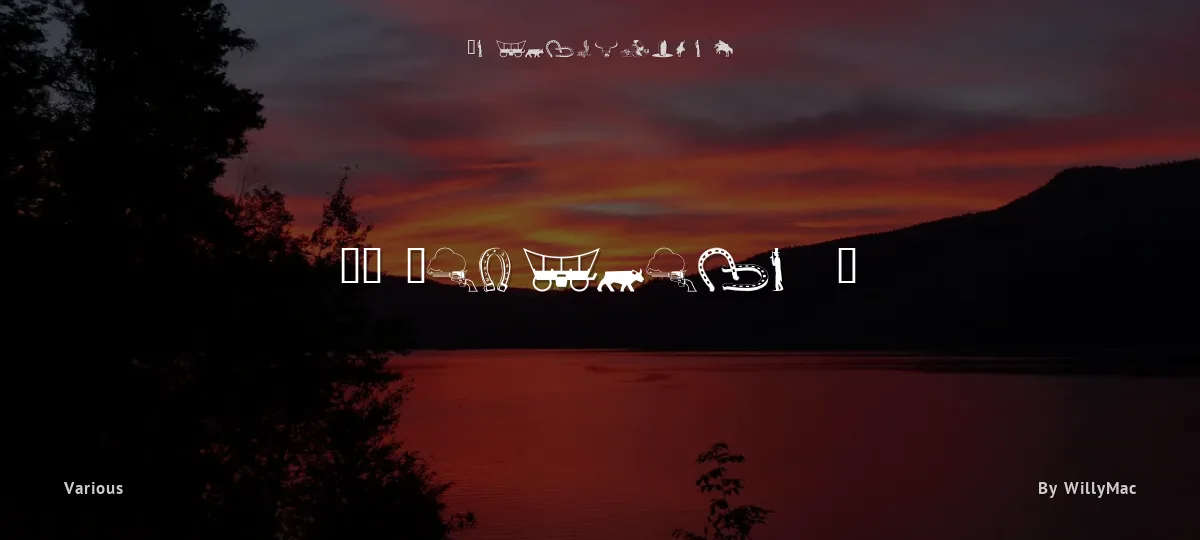 WM Western 1 font preview