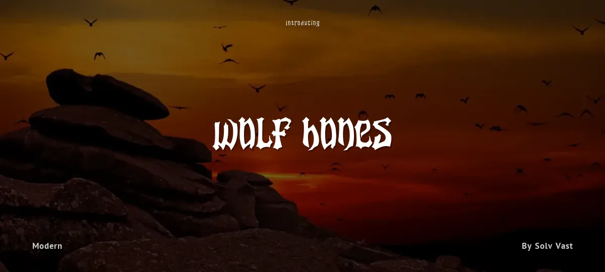 Wolf Bones font preview