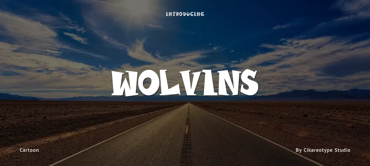 Wolvins font preview
