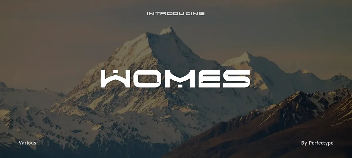Womes font preview