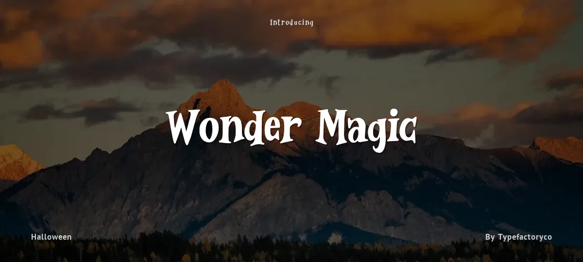 Wonder Magic font preview