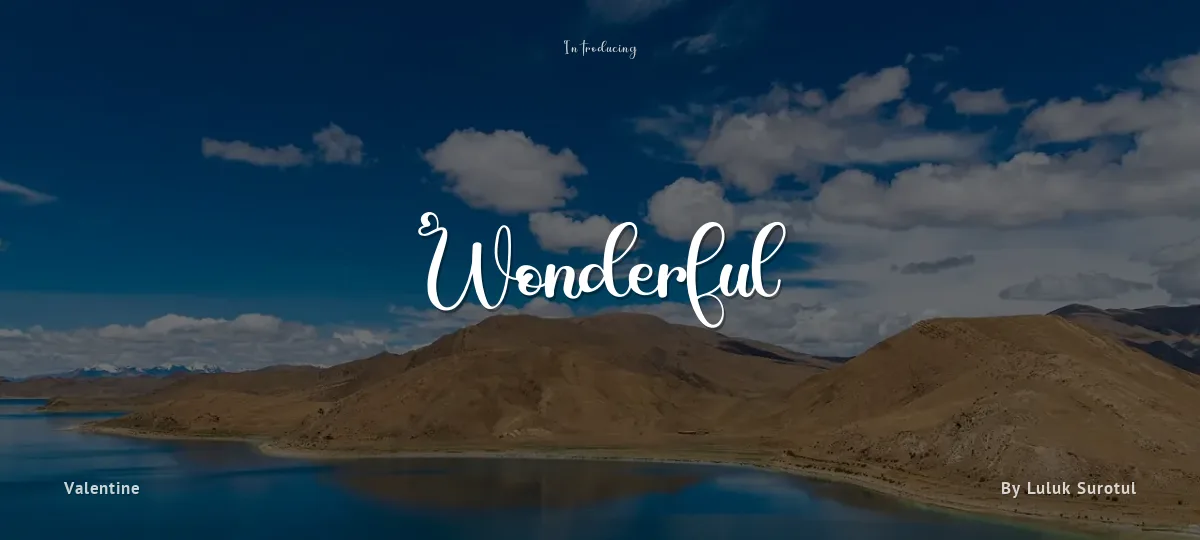Wonderful font preview