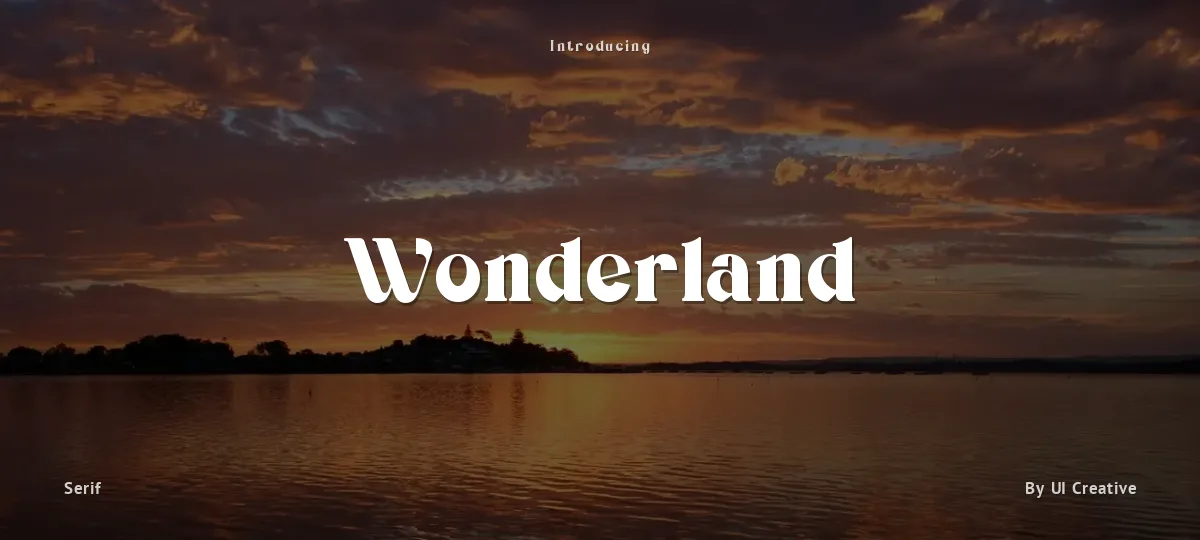 Wonderland font preview