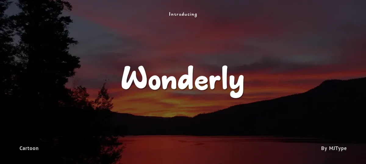 Wonderly font preview