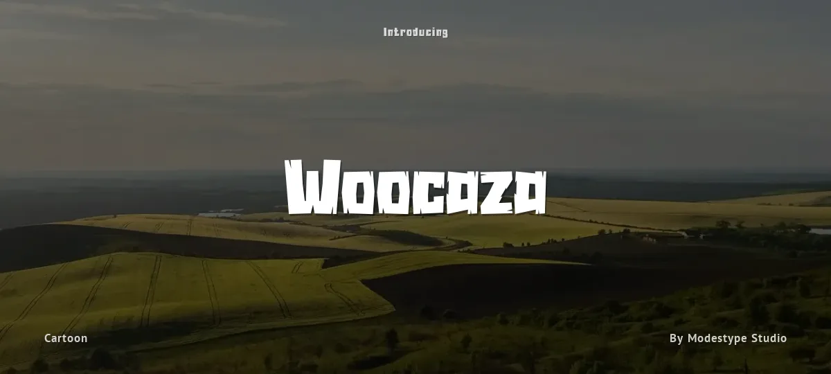 Woocaza font preview