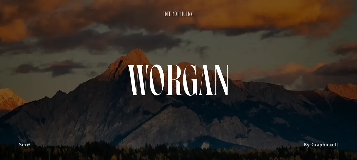 Worgan font preview