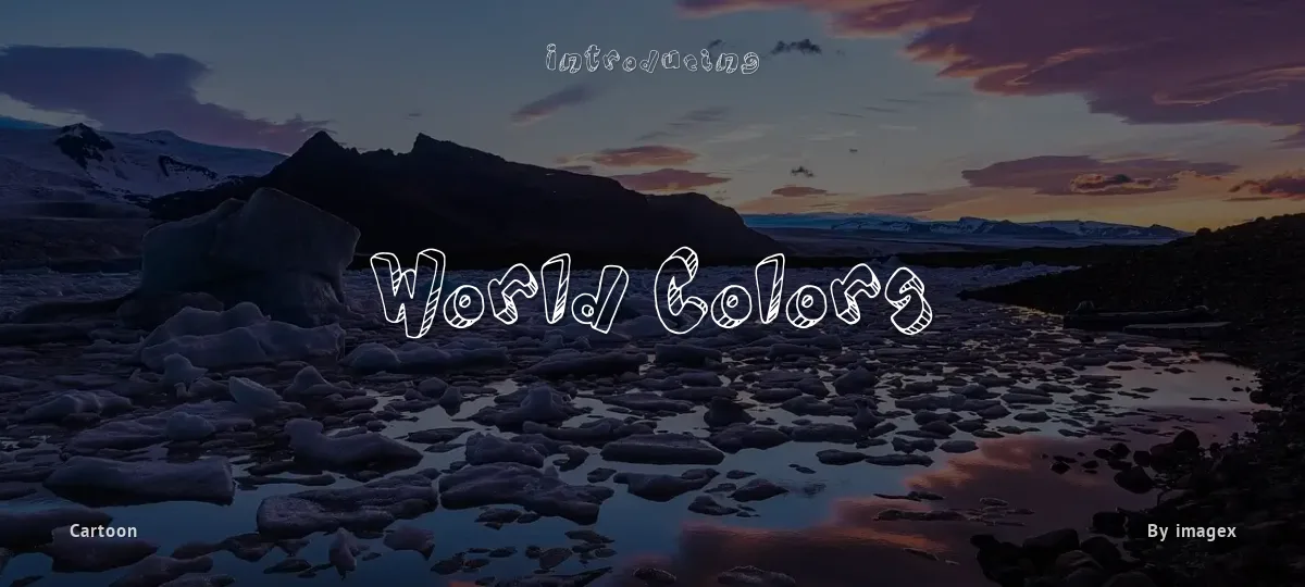World Colors font preview