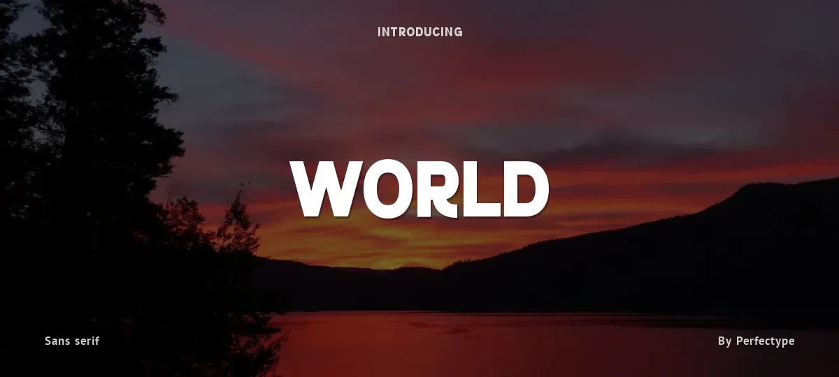World font preview