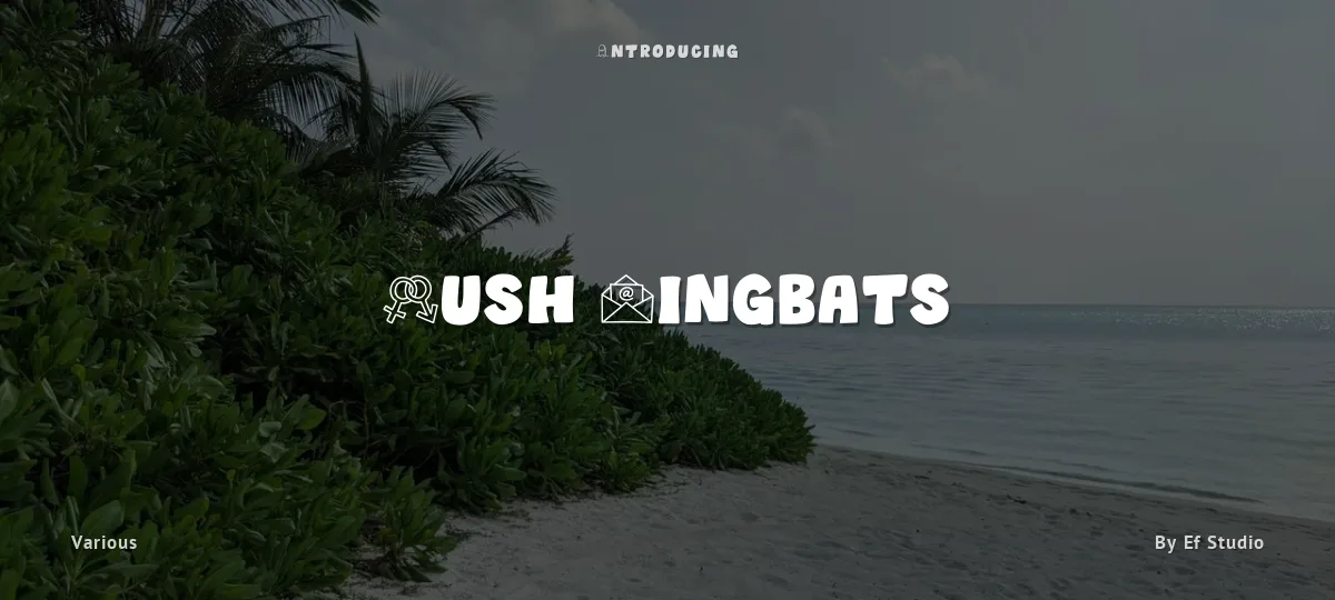 Wush Dingbats font preview