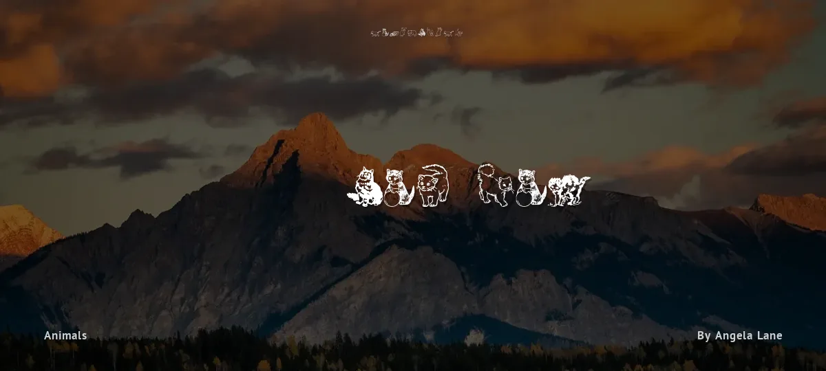 WW KuteKats font preview