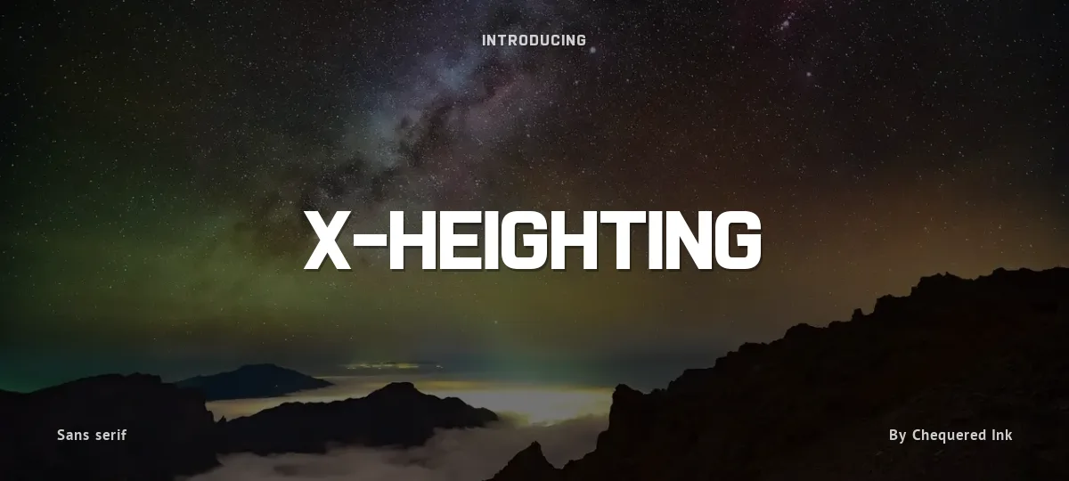 X-Heighting font preview