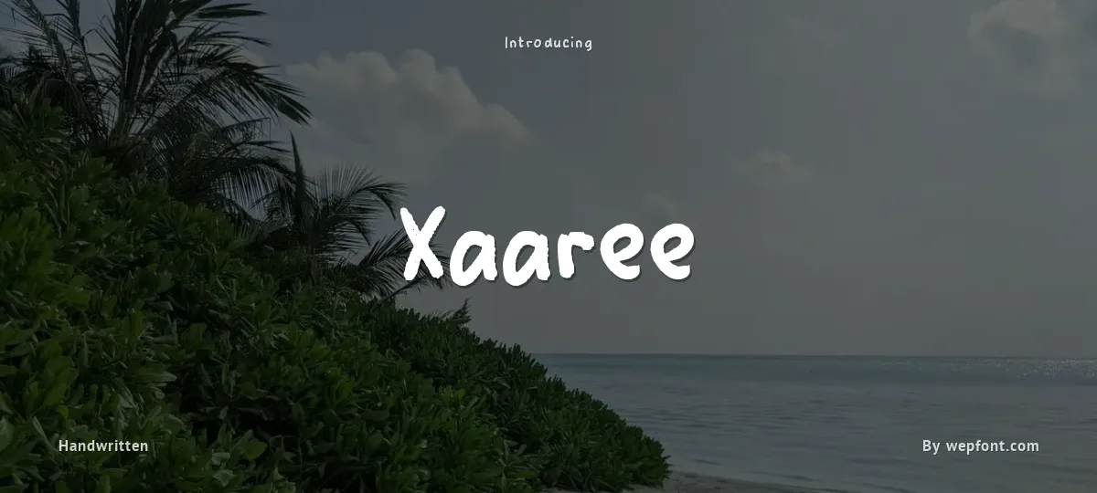 Xaaree font preview