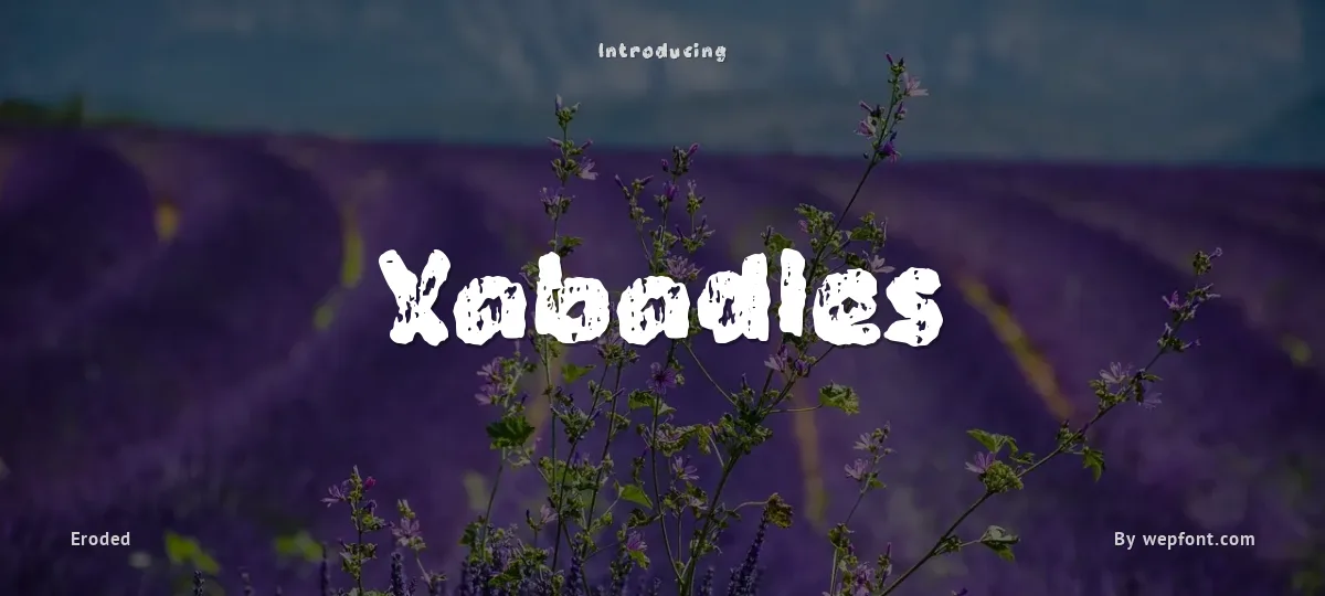 Xabadles font preview