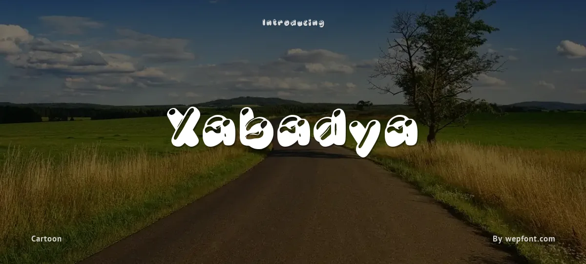 Xabadya font preview