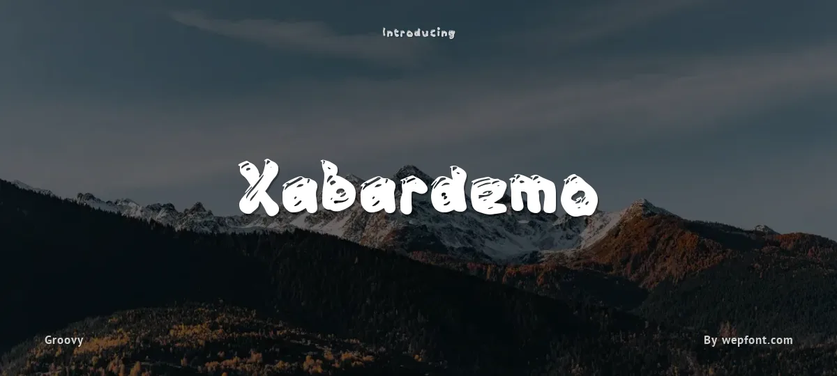 Xabardemo font preview