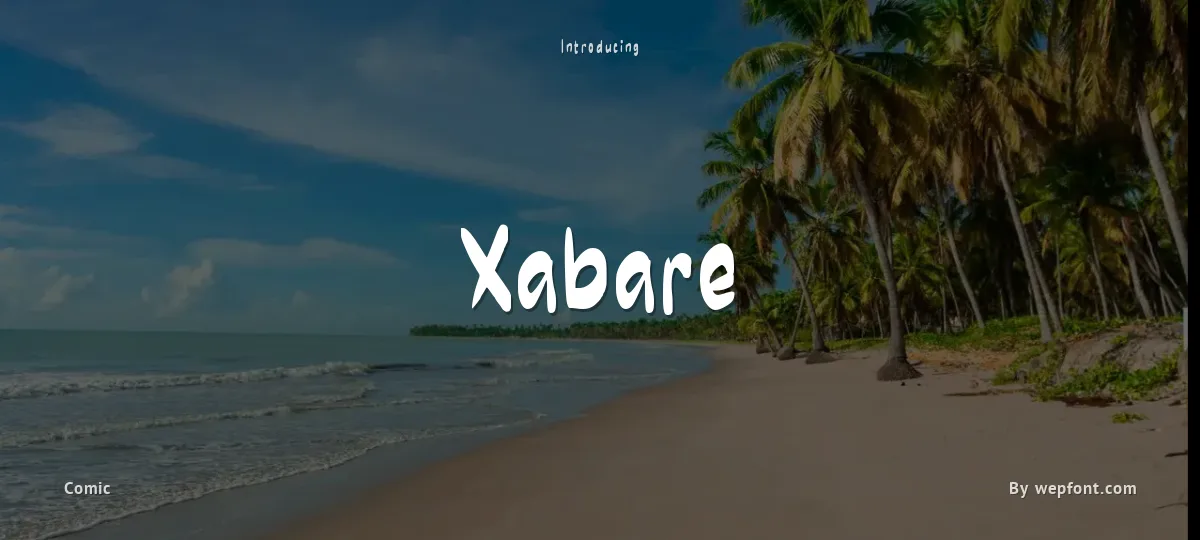 Xabare font preview