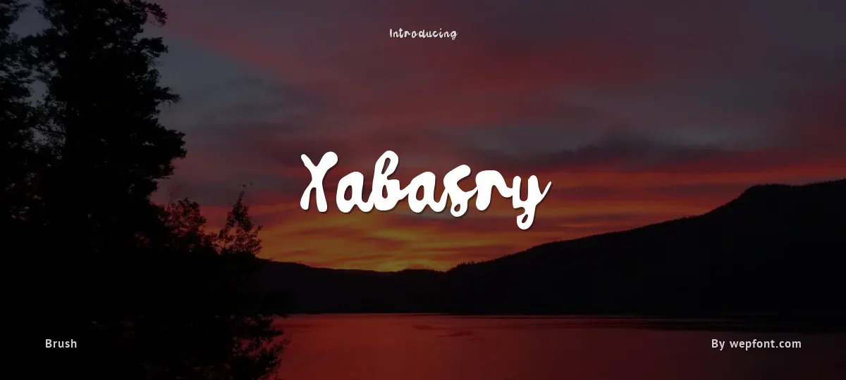 Xabasry font preview