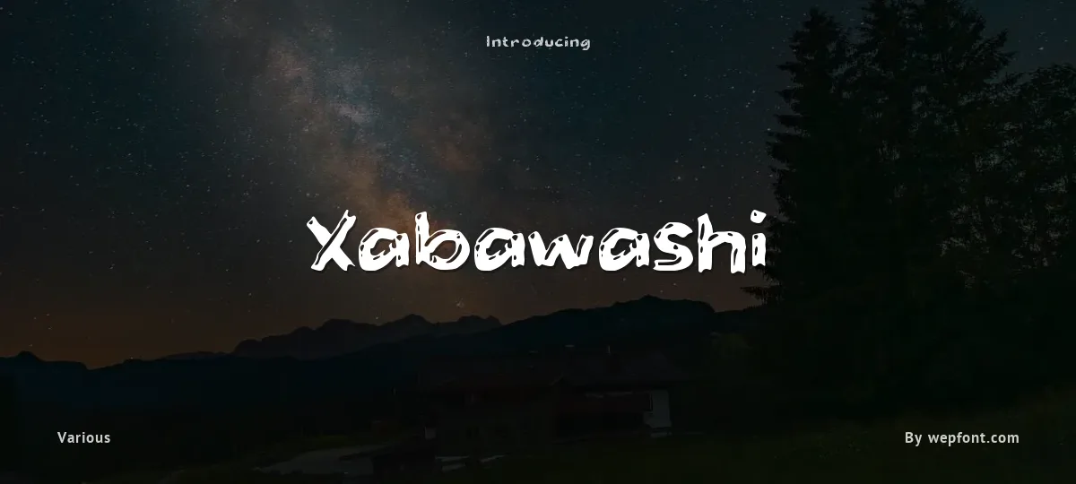 Xabawashi font preview