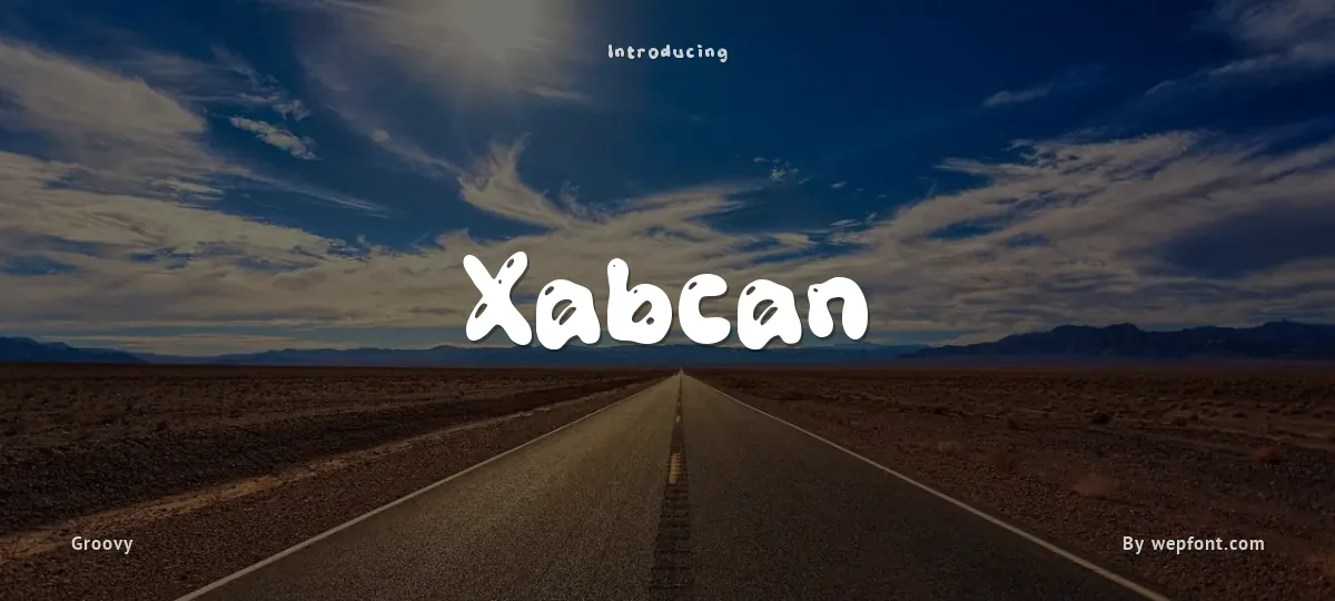 Xabcan font preview