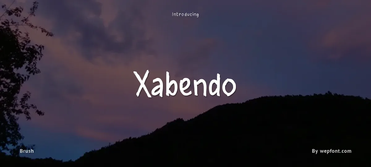 Xabendo font preview