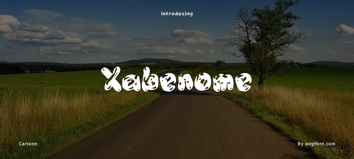 Xabenome font preview