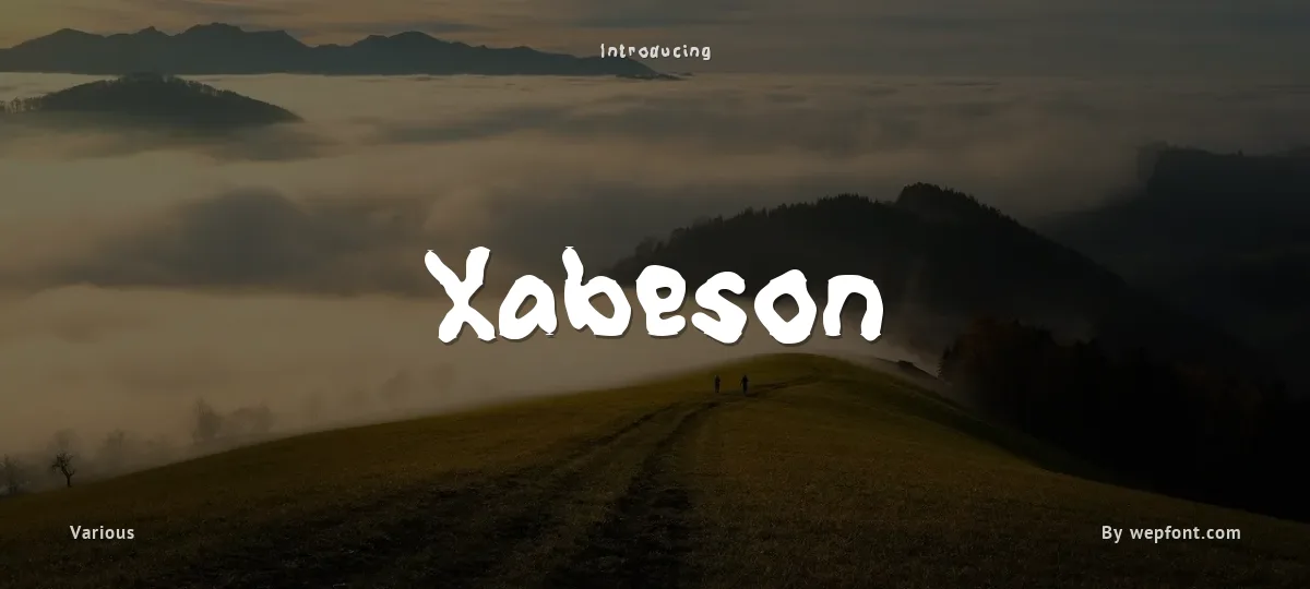 Xabeson font preview