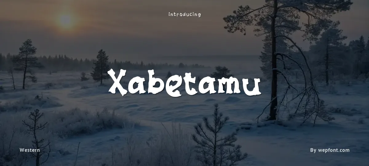 Xabetamu font preview
