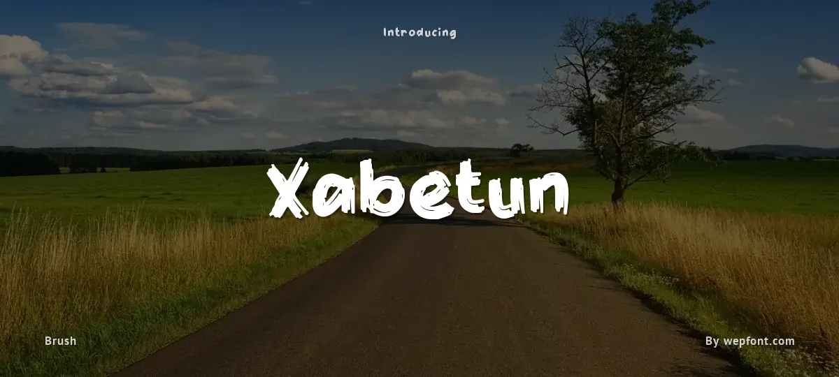 Xabetun font preview