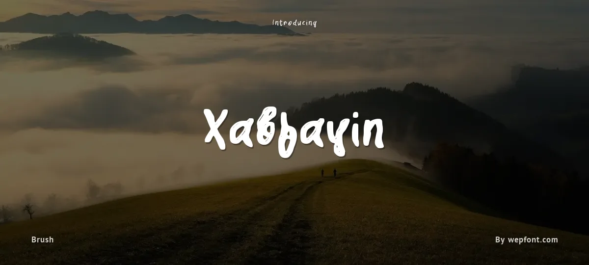 Xabfayin font preview