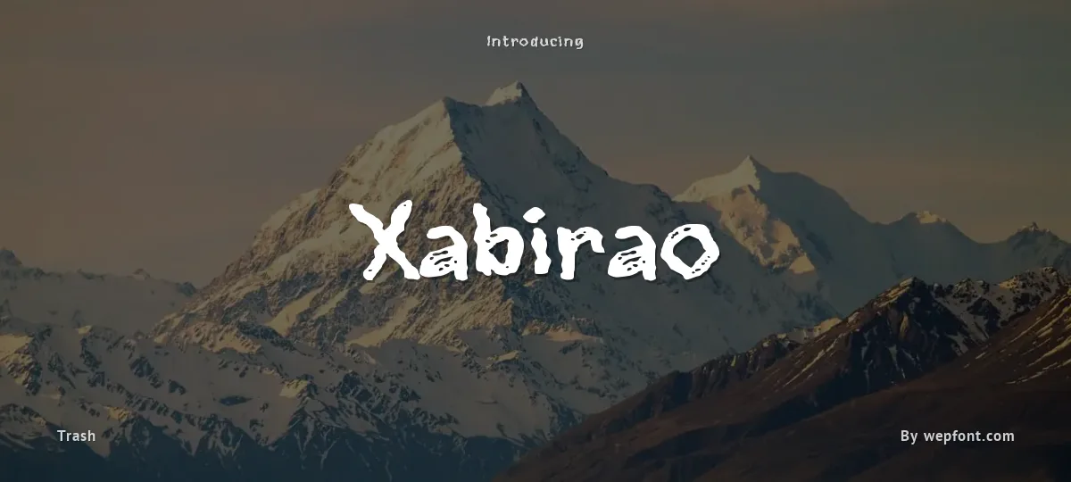 Xabirao font preview