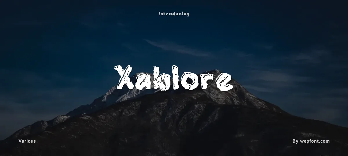 Xablore font preview