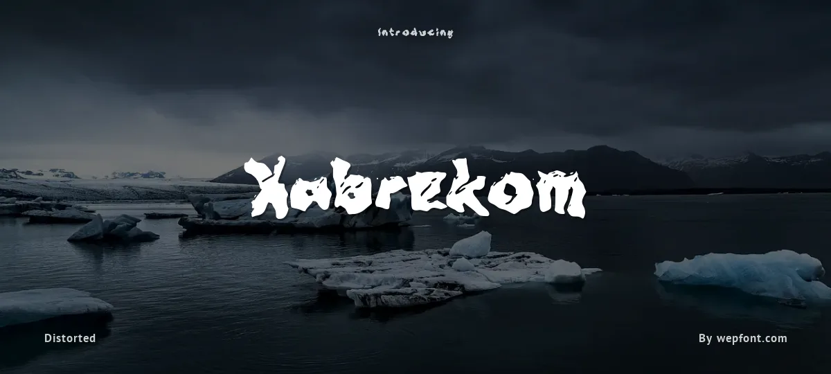 Xabrekom font preview