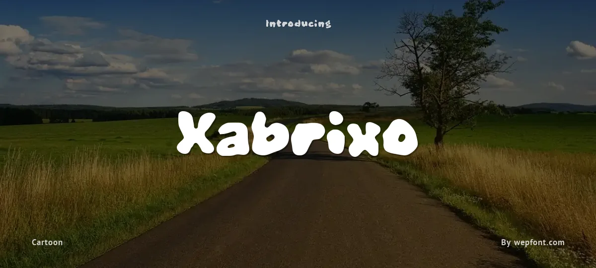 Xabrixo font preview