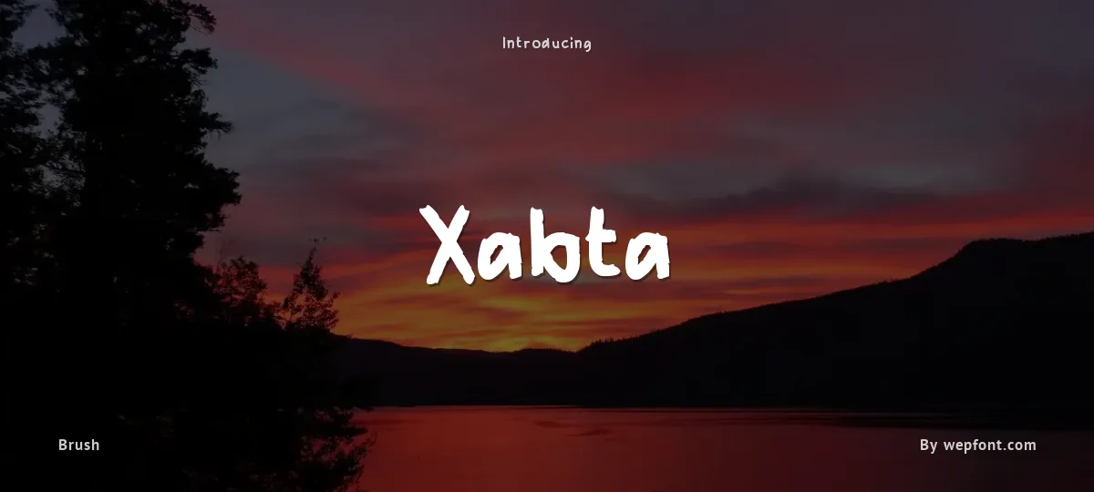 Xabta font preview