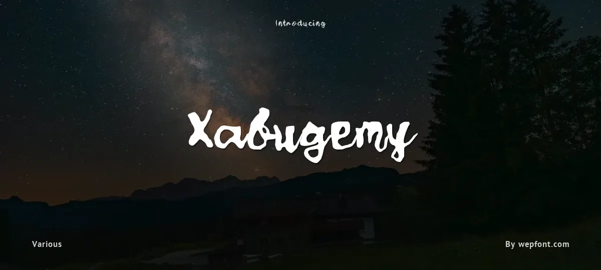 Xabugemy font preview