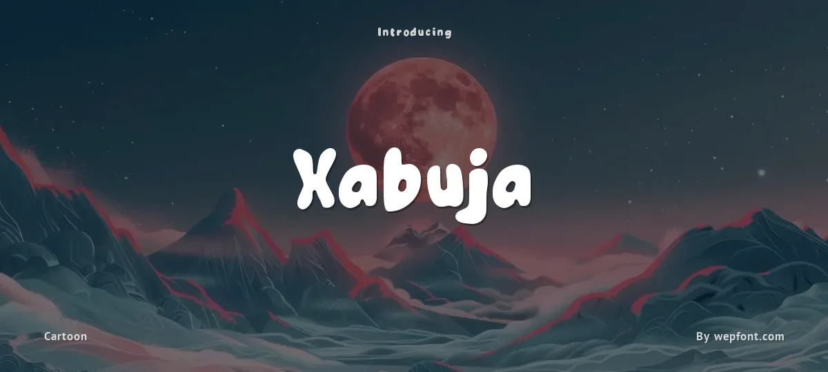 Xabuja font preview
