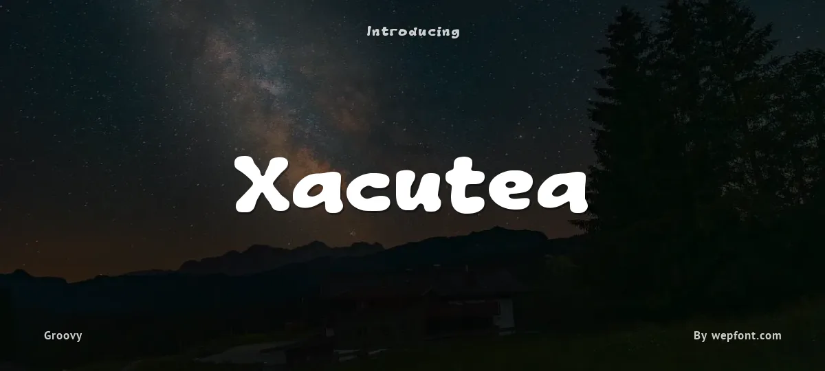 Xacutea font preview